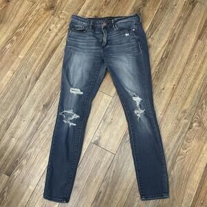 Abercrombie & Fitch Women's Skinny Jeans Size w28X28 Distressed Bohemian Preppy